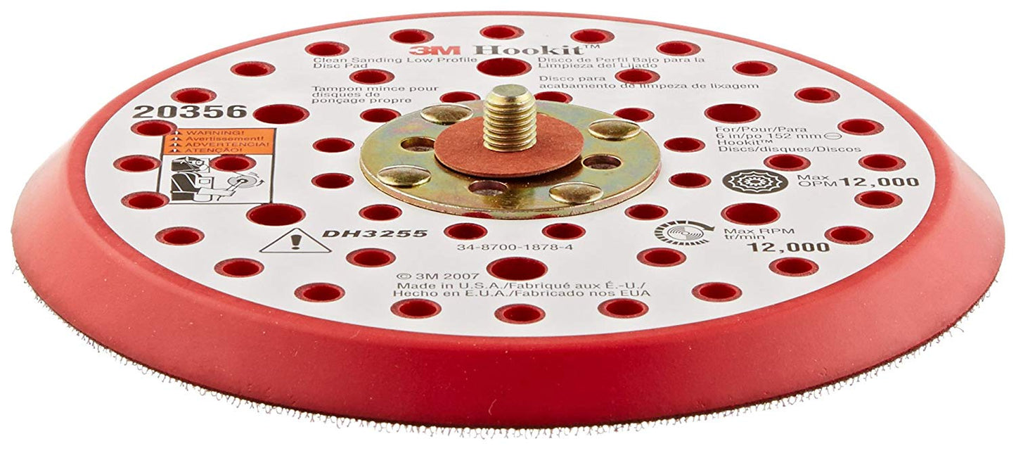 Hookit Clean Sanding Low Profile Disc Pad 20356 6 in x 3/8 in x 5/16-24