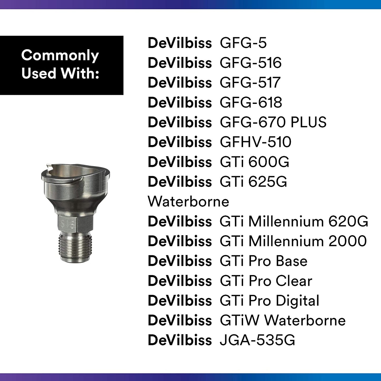 PPS 2.0 SprayGunAdapter #S15, 26046, 3/8 Inch Male, ConnectsNumerousPaint Gun