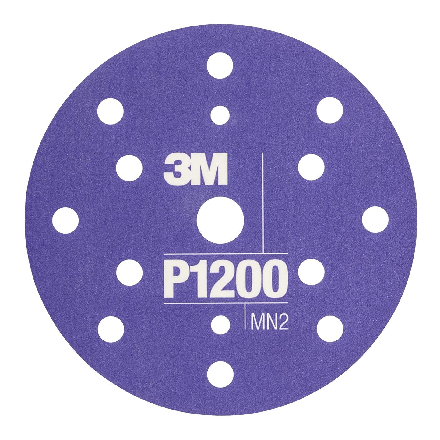 34409 6" Flexible Abrasive HookitDisc Dust Free, Box of 25 (P1500 7H)