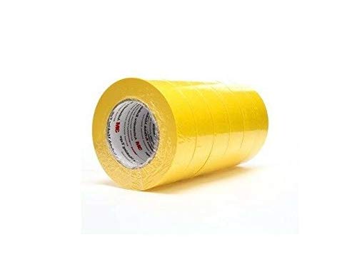Quality 3M 06654 Masking Tape 1.5" Yellow (6 Rolls) 6654