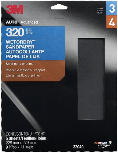 9 x 11 Inch Sandpaper 320 Grit