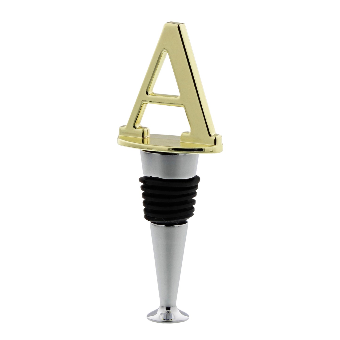 Reusable Wine Cork Bottle Wine Stopper Top Closer Seal, Brass “A”