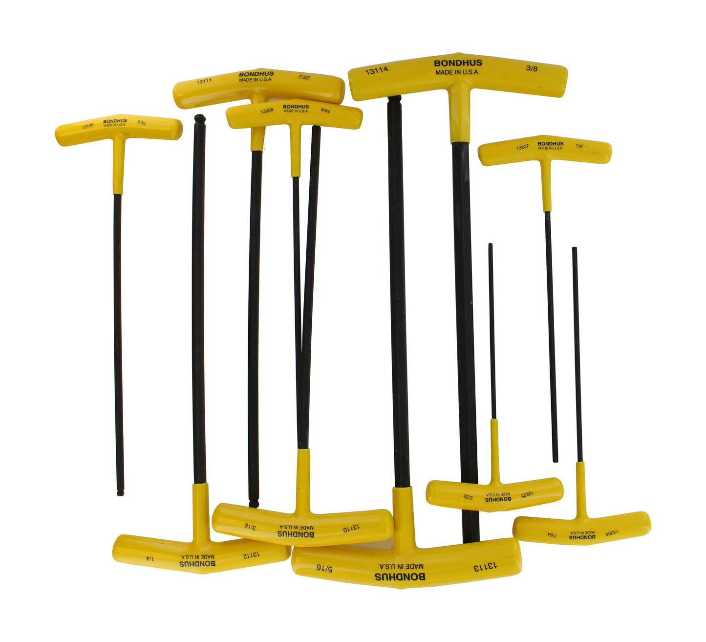 Balldriver Hex T-handles 3/32-3/8 Inch