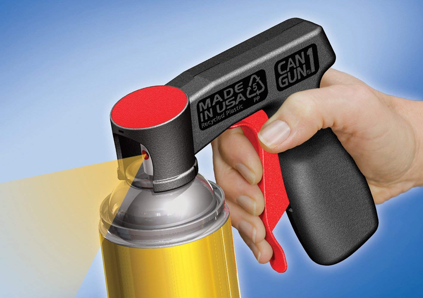 Red 11201 Multi-Purpose Coating Aerosol 11oz with 1 Cangun