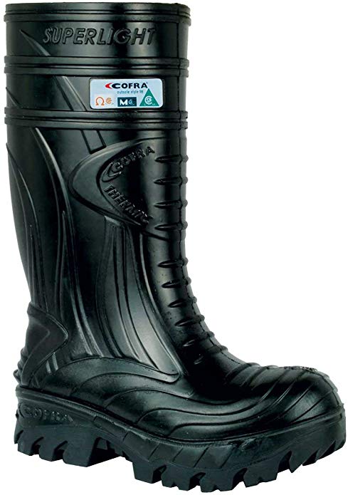 Waterproof Work Boots - THERMIC Cold Weather Rain Boot - Size 12,Black