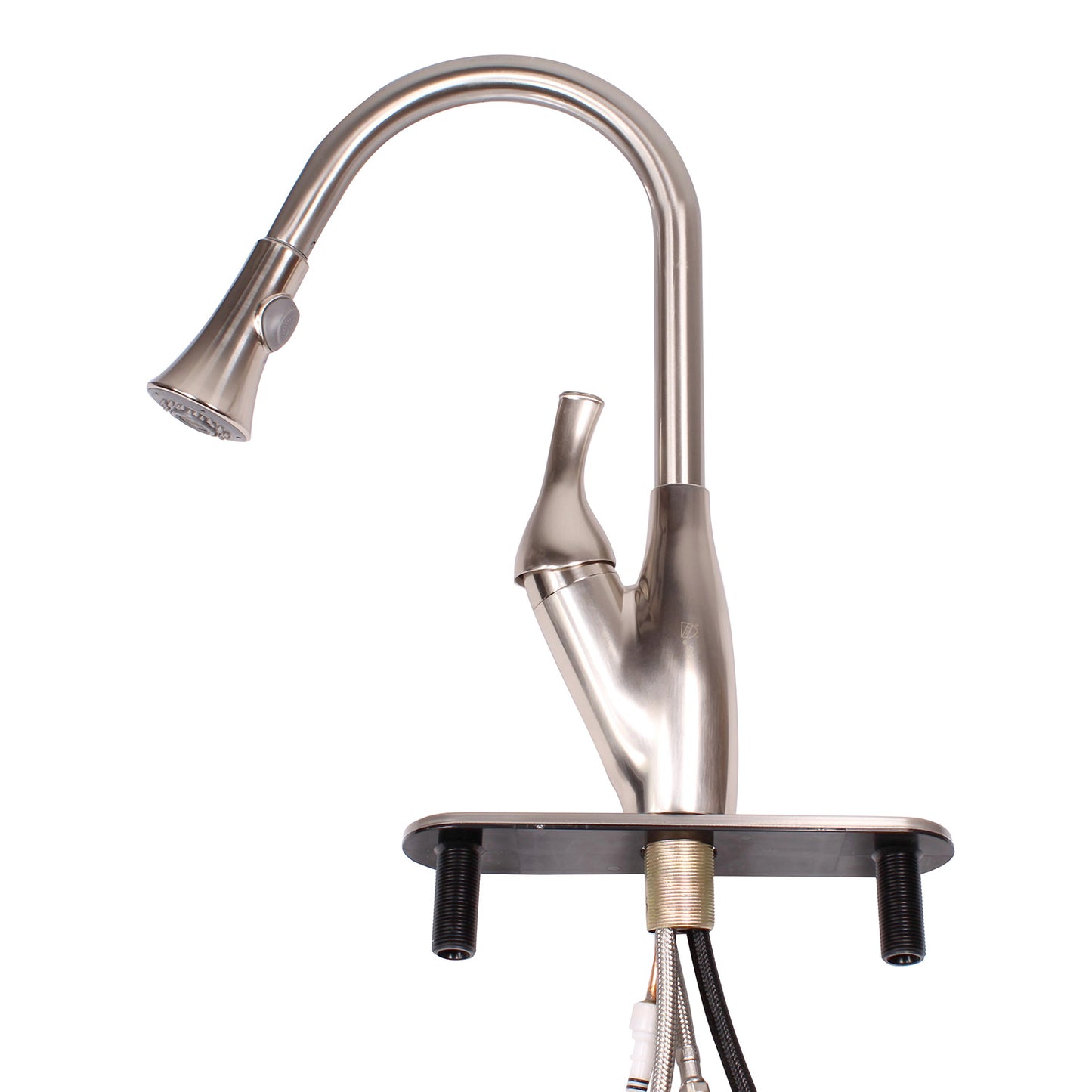 RV Kitchen Faucet Head Replacement Nickel Trumpet Sprayer, Nickel