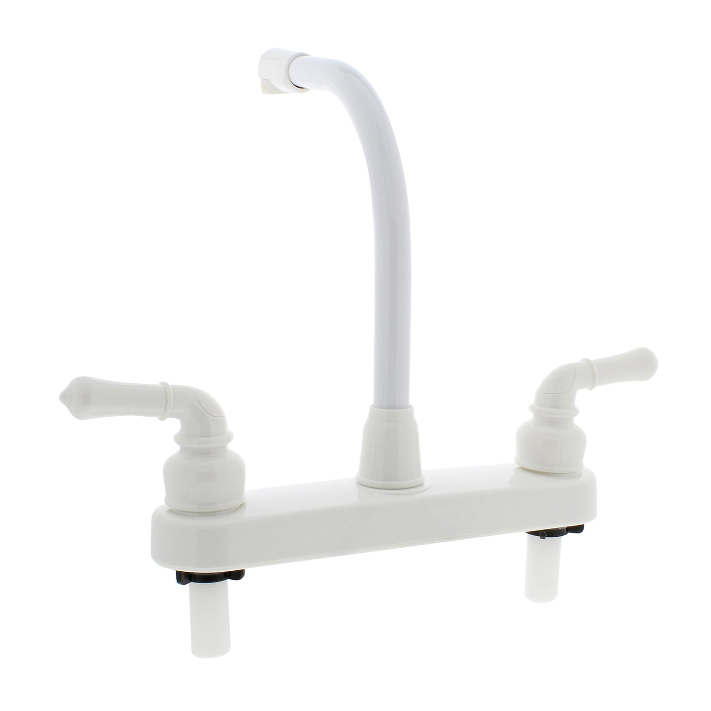 RV Kitchen Faucet Head Replacement – Hi-Rise Spout and Handles, White