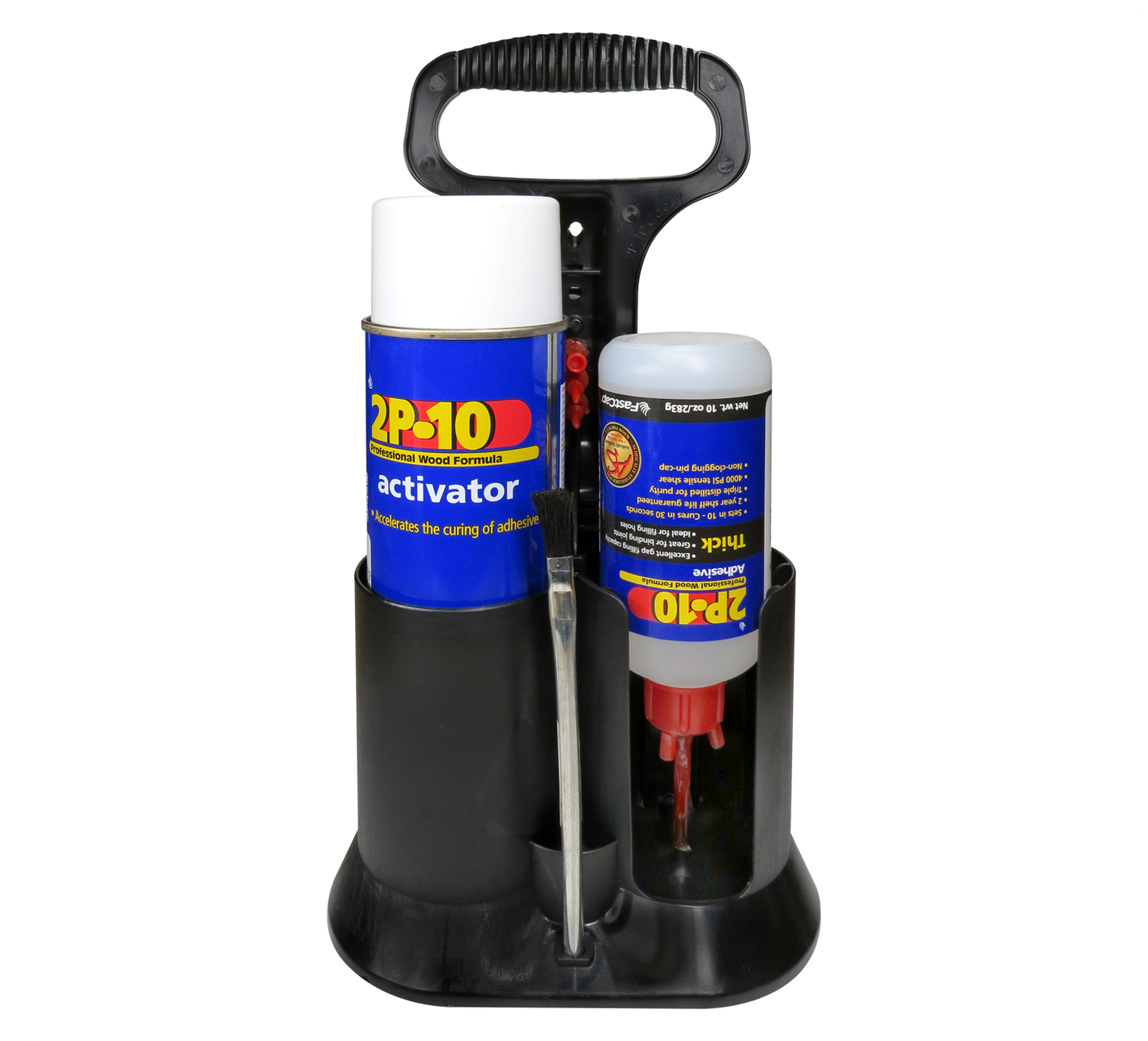 2P-10CADDY 10 oz 2P-10 Thin Glue Adhesive and 12 oz Adhesive Activator