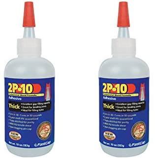 2P-10 Professional Thick 10 oz Wood Formula Super Glue Adhesive, 2-Pack
