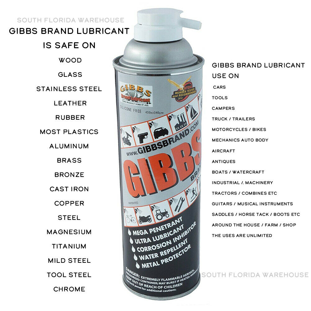 Lubricant, Penetrating Oil, Multi Purpose, Metal Protector (3 x12oz)