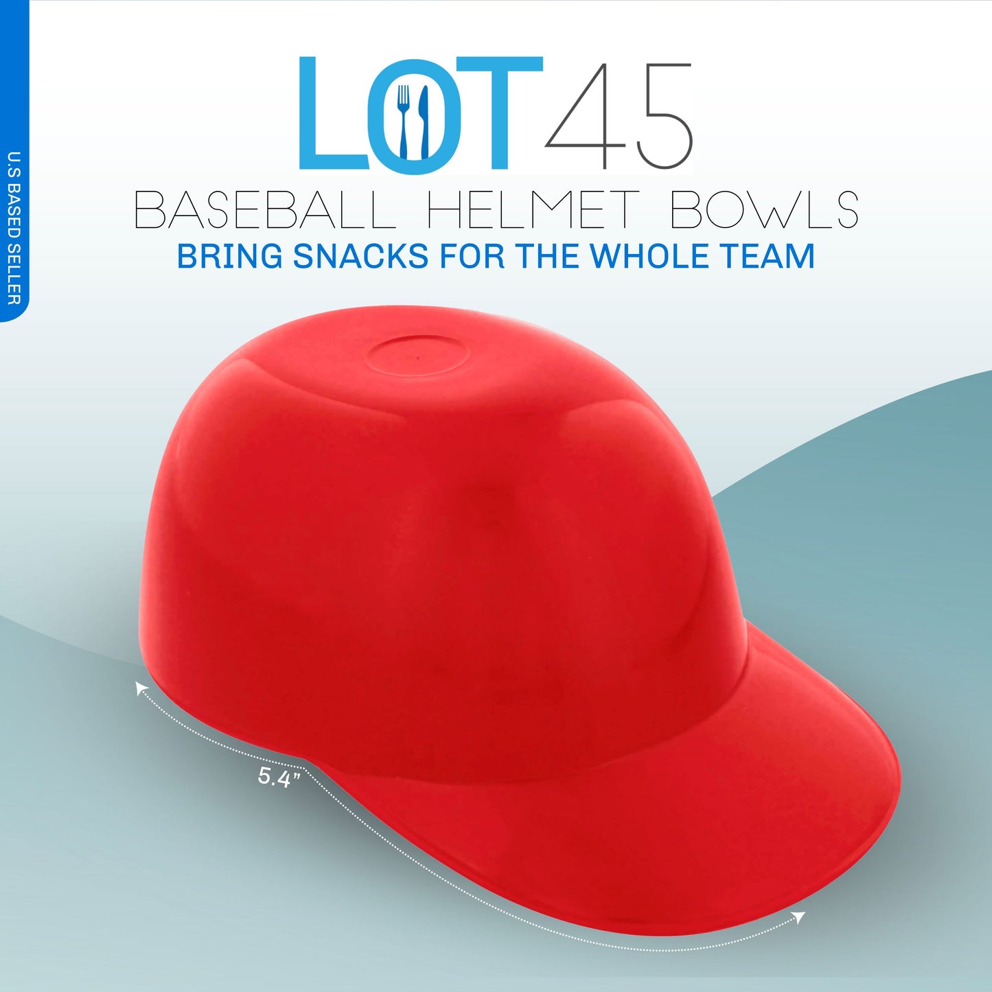 Baseball Helmet Ice Cream Snack Bowls - 12pc 8oz Red Baseball Cups
