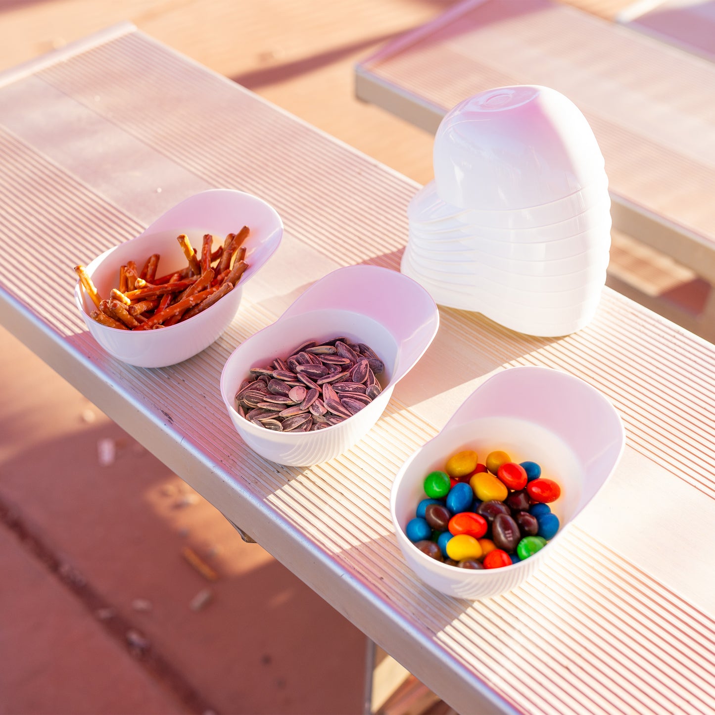 Baseball Helmet Ice Cream Snack Bowls - 12pc 8oz White Baseball Cups