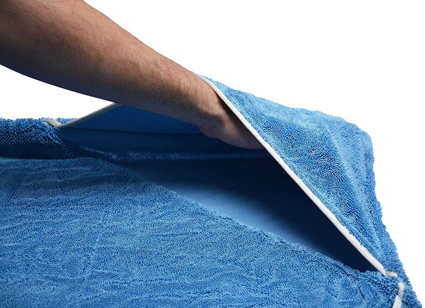 MK37-G1150 Glacier 1100 GSM Drying Towel with Pockets, 30 x 50 inches