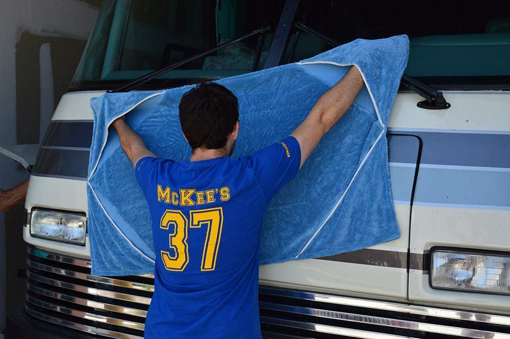 MK37-G1150 Glacier 1100 GSM Drying Towel with Pockets, 30 x 50 inches