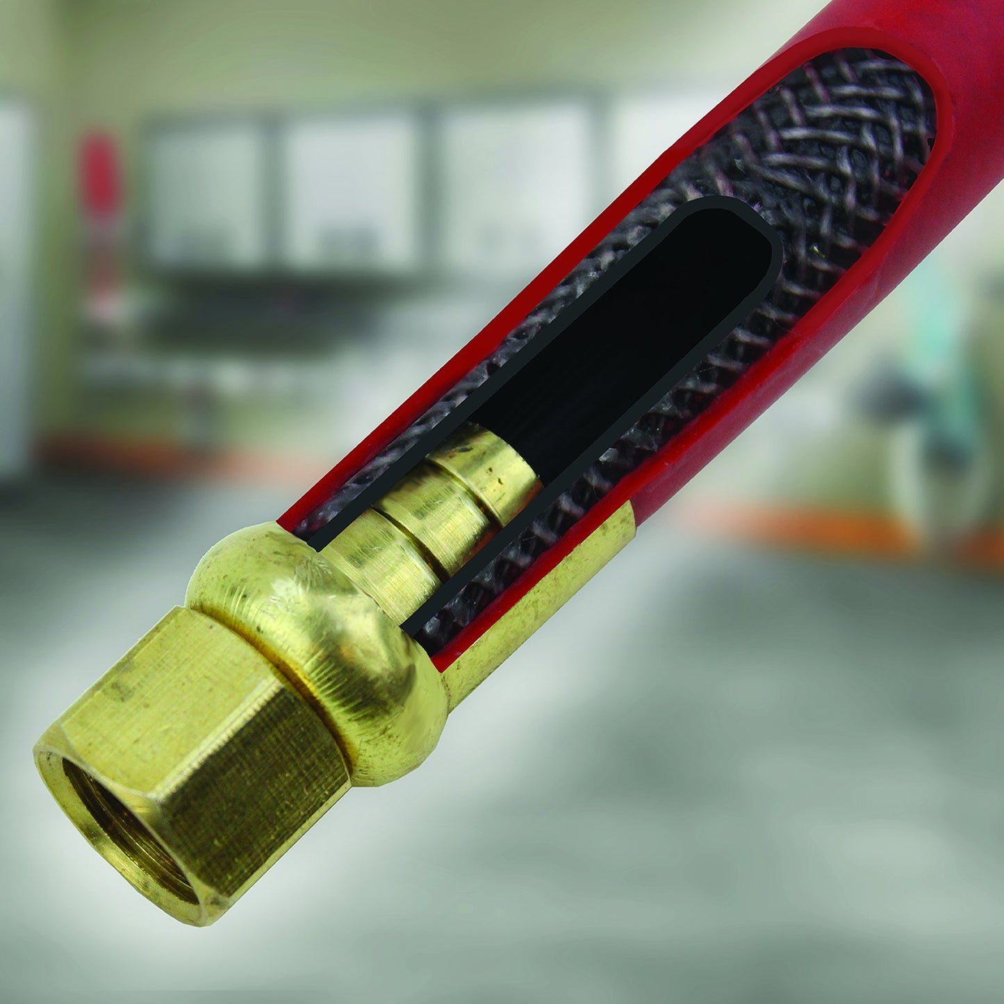 Auto-Retractable Air Hose Reel and Hose