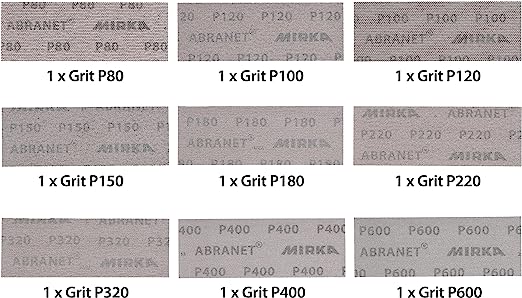 Abranet Net Sheets / 2.75 x 8 inch/Assortment 1 of each Grit