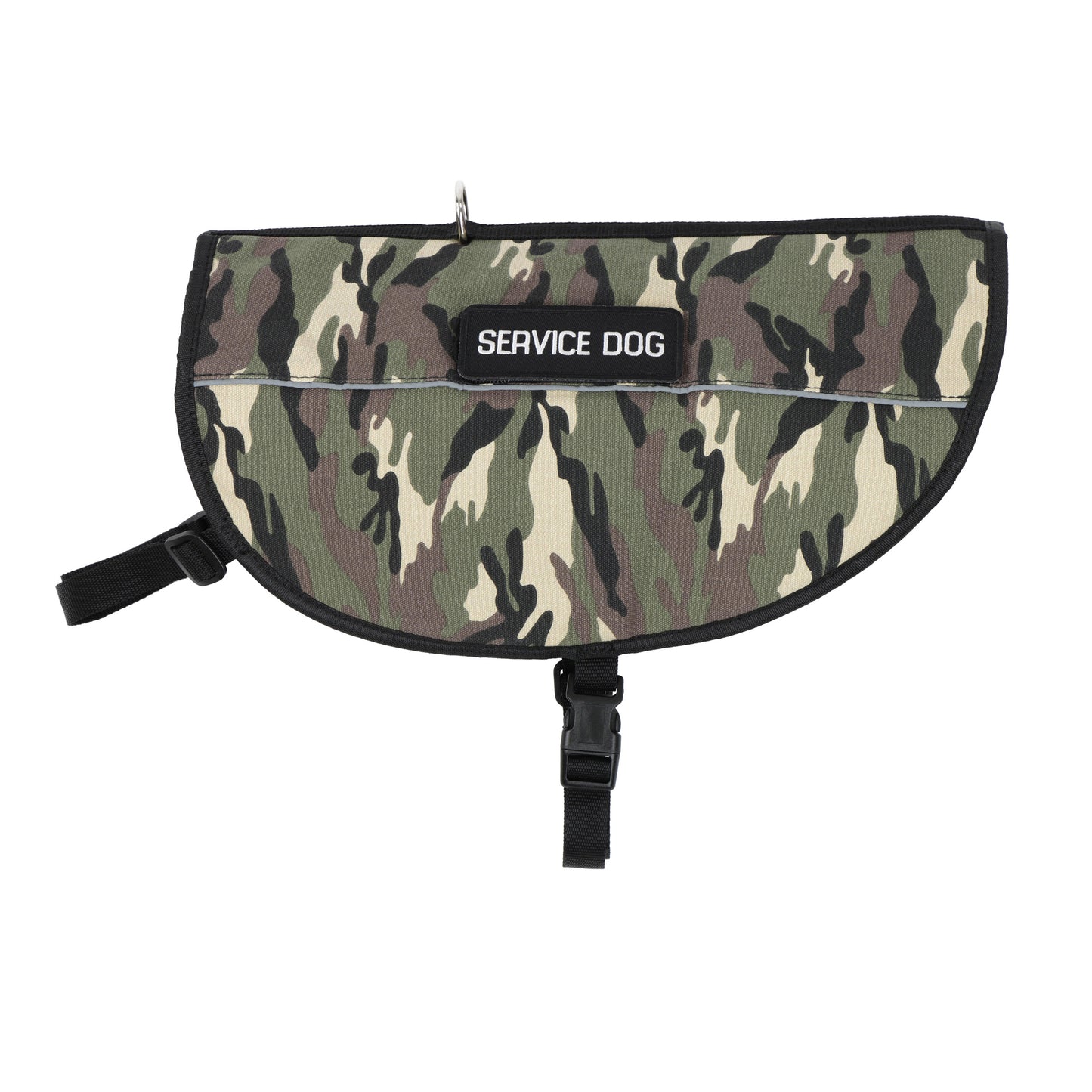 Service Dog Harness Jacket - Medium Camo Vest with 22.5 to 27in Chest