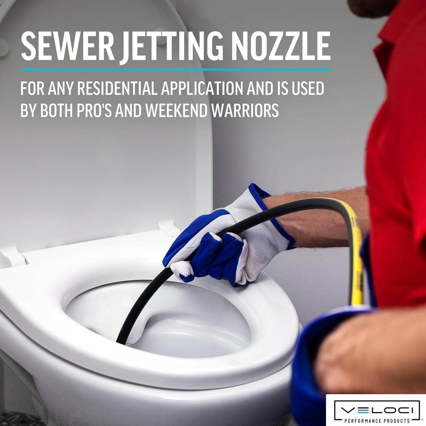 MTM Hydro Sewer Jetter Nozzle for Pressure Washer, High Power Washer Hose Nozzle