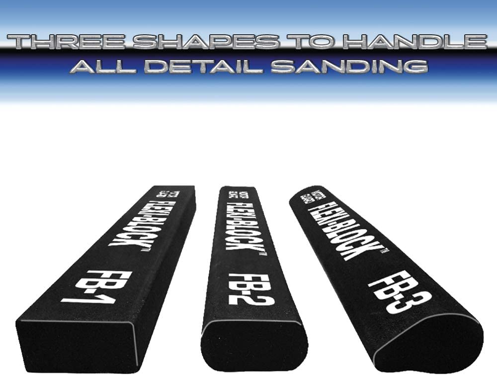 AP-6 Flexi-Block Sanding Bars Assortment Kit, 3 Pack