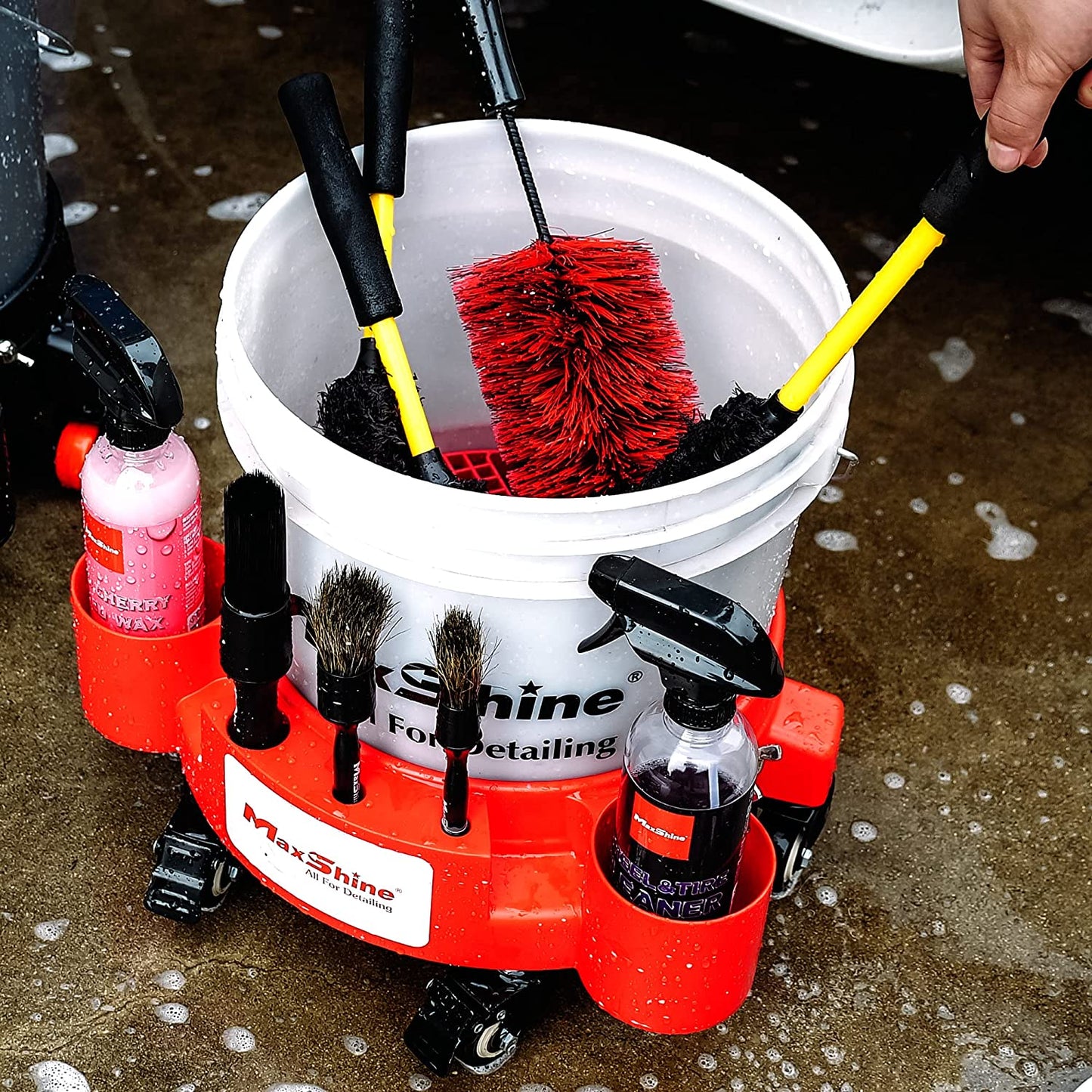 Rolling Bucket Dolly (Red)