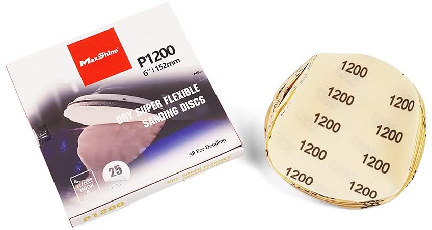 6" Sanding Discs Sandpaper Assortment 25pcs/Pack (1200 Grit)