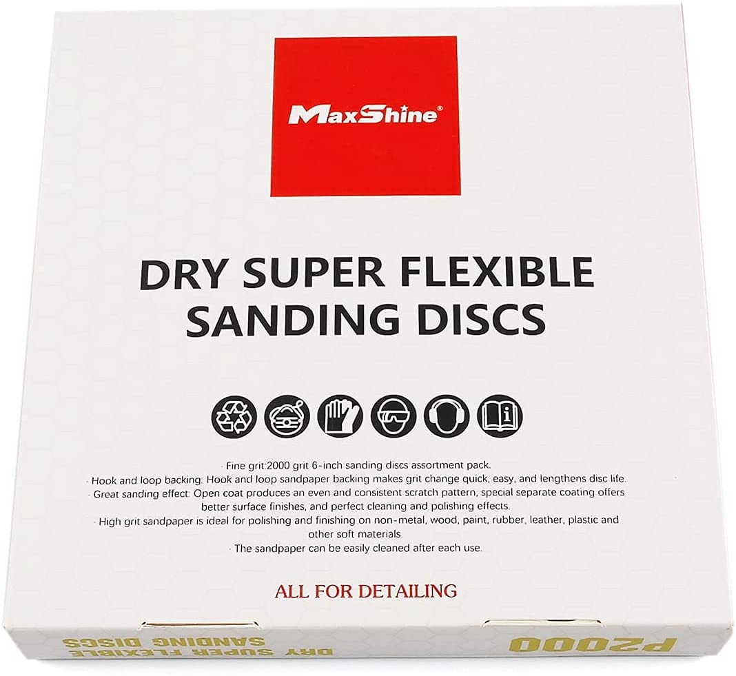 6" Sanding Discs Sandpaper Assortment 25pcs/Pack (2000 Grit)