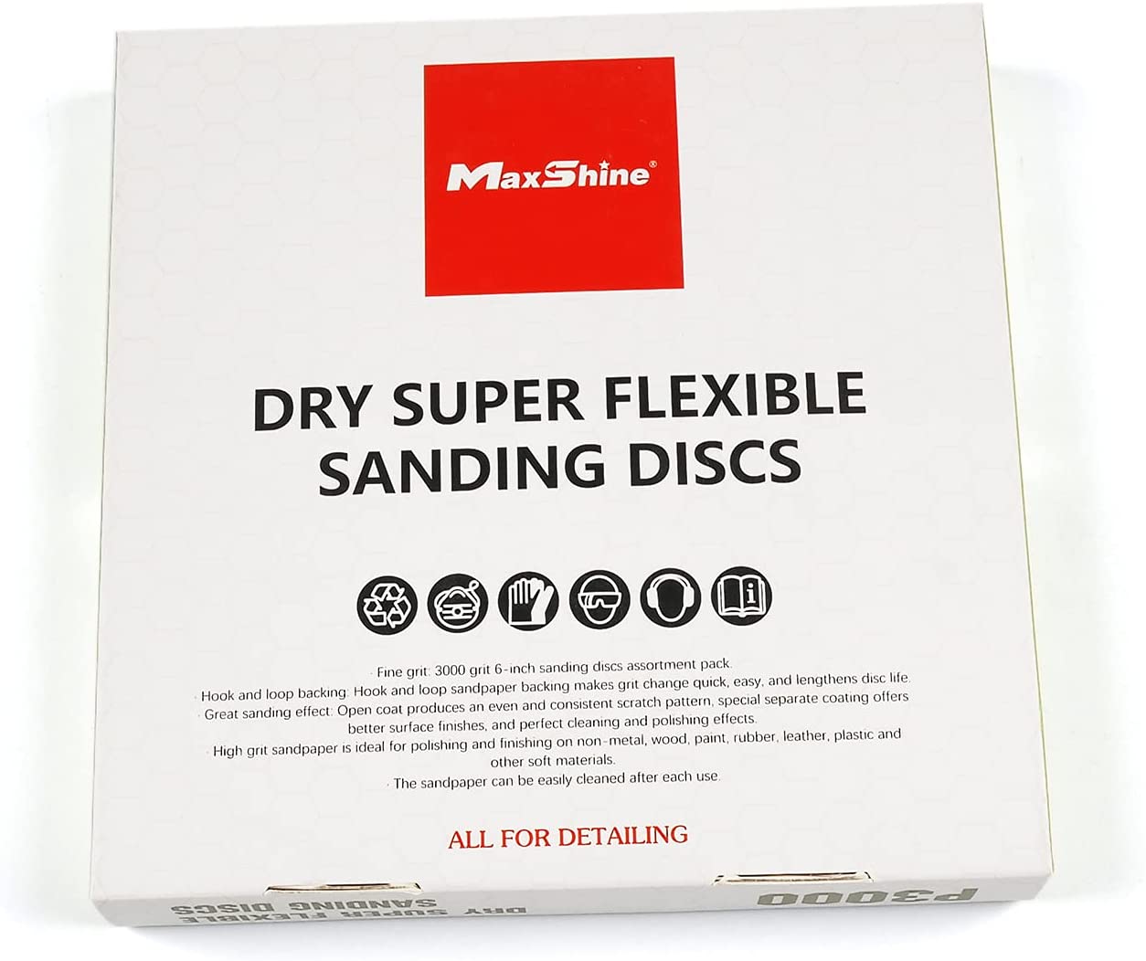 6" Sanding Discs Sandpaper Assortment 25pcs/Pack (3000 Grit)