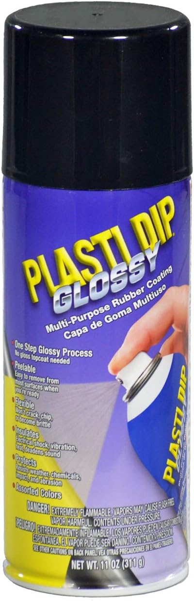 Plasti Dip Glossy Black Rim Kit, 11 oz Aerosol Pack of 4 cans bonus Cangun Tool