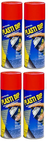 Performix Plasti Dip 11201 Multi-Purpose Rubber Coating Aerosol 11 Oz Red 4-Pack