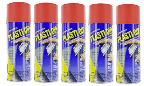 Performix Plasti Dip 11201 Multi-Purpose Rubber Coating Aerosol 11 Oz Red 5-Pack