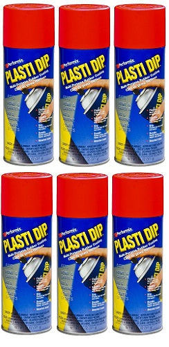 Performix Plasti Dip 11201 Multi-Purpose Rubber Coating Aerosol 11 Oz Red 6-Pack