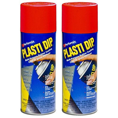 Performix Plasti Dip 11201 Multi-Purpose Rubber Coating Aerosol 11 Oz Red 2-Pack