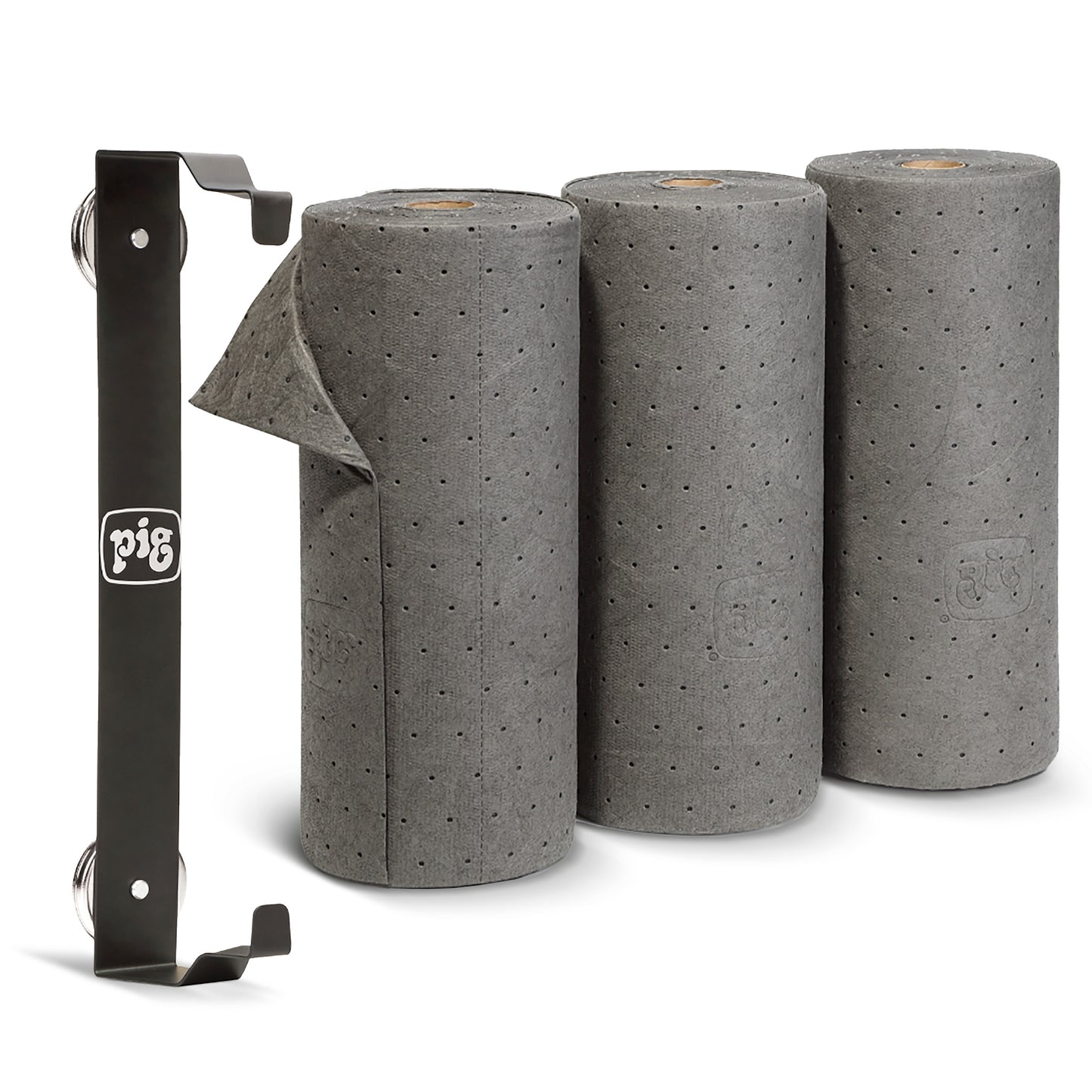 Universal Light Weight Absorbent Mat Pad with Magnetic Roll Holder