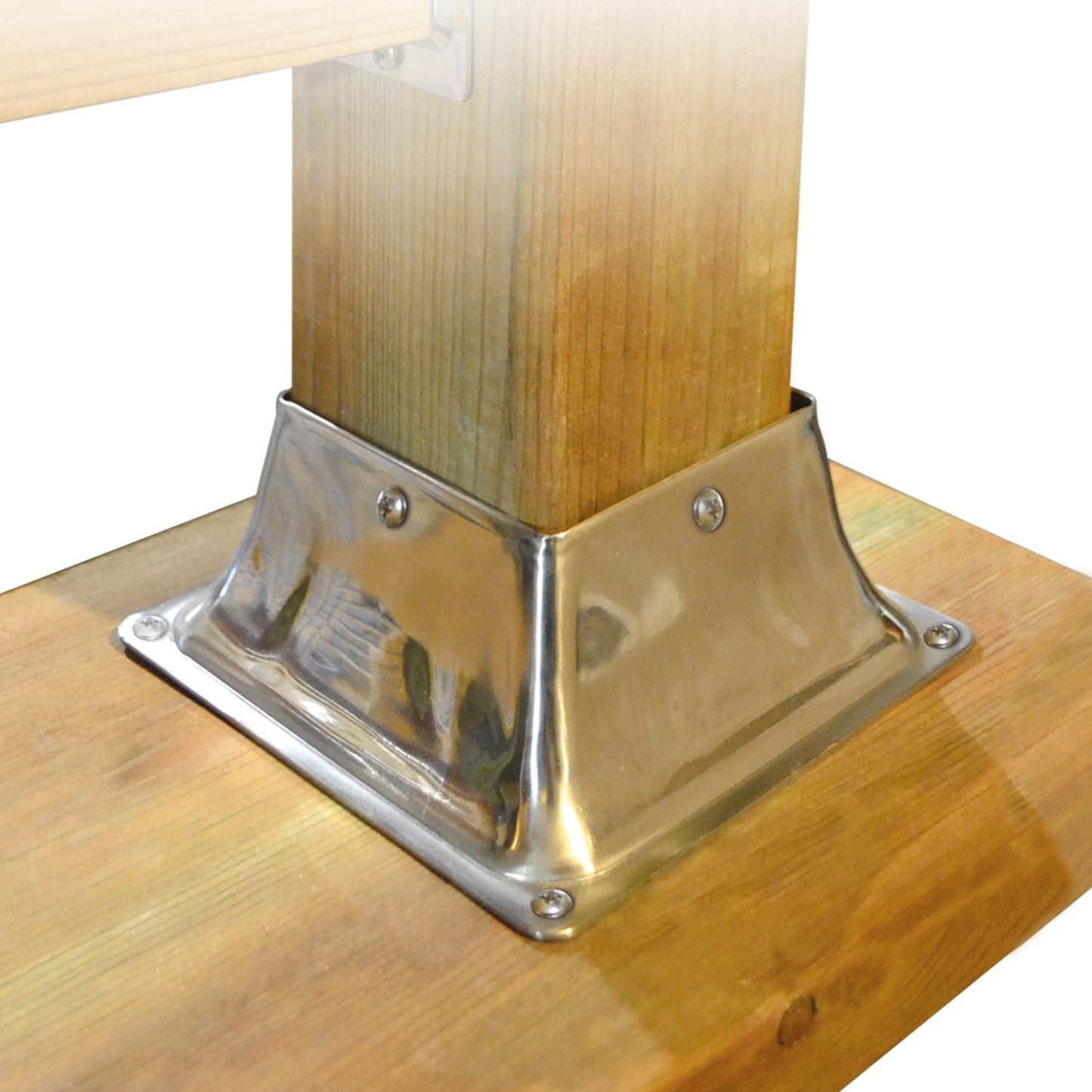 13049 44 Decking Post Base, Stainless