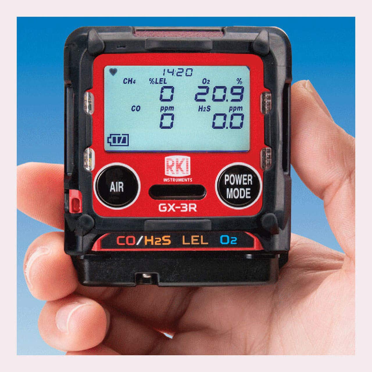72-RA-C GX-3R LEL / O2 / H2S / CO with Li-Ion Battery Pack and 100-240 VAC