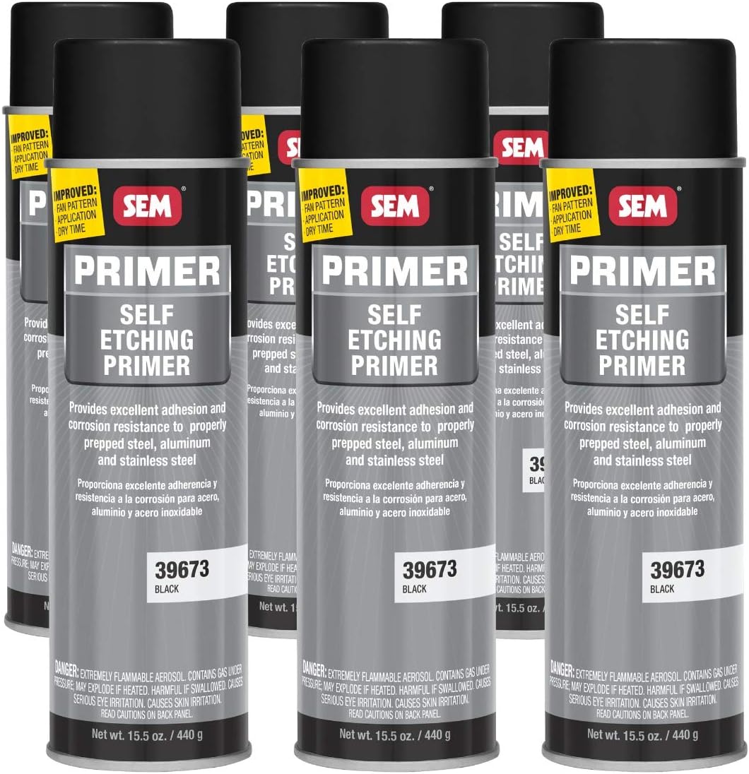 Black Self Etching Primer 15.5 oz. (6/Pack)