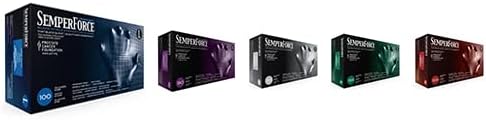 BKNF104, SemperForce Black Nitrile Glove, L, 100 per Box