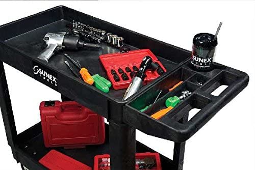 Standard Plastic Utility Cart - Black
