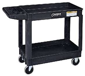 Standard Plastic Utility Cart - Black