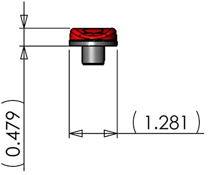 15" Clear Red Multi-function Stop Turn Tail Marker Trailer Light LED Waterproof