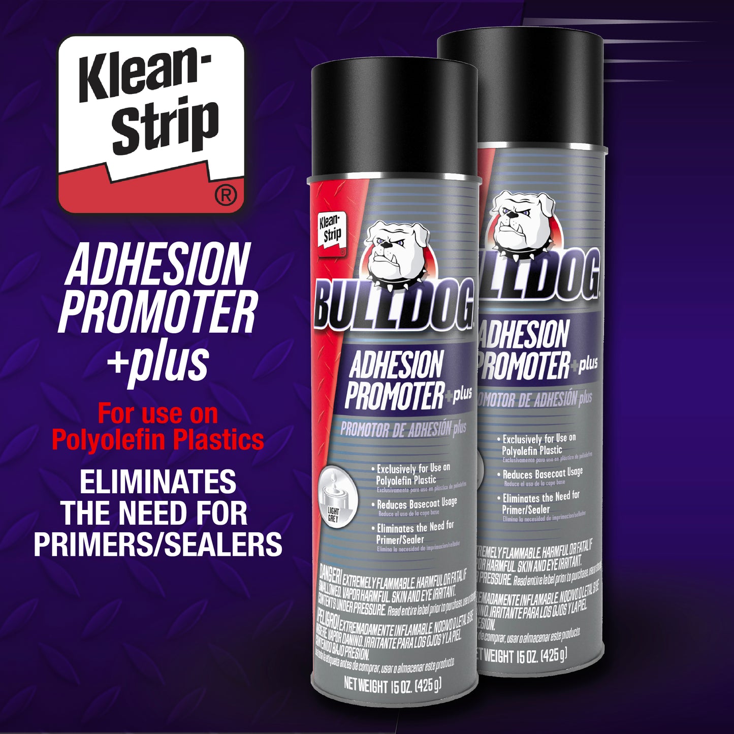 Bulldog Adhesion Promoter for Polyolefin Plastic- 15 oz Aerosol