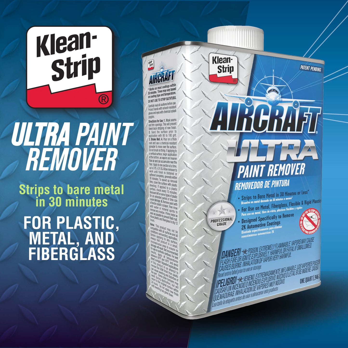 Aircraft ULTRA Paint Remover Fast-Acting Formula- Visible Lifting Action - 1 Quart