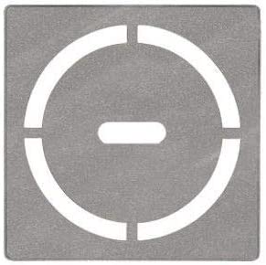 Kerdi 4 Inch Square Stainless Steel Grate - Pure Design Stone Grey