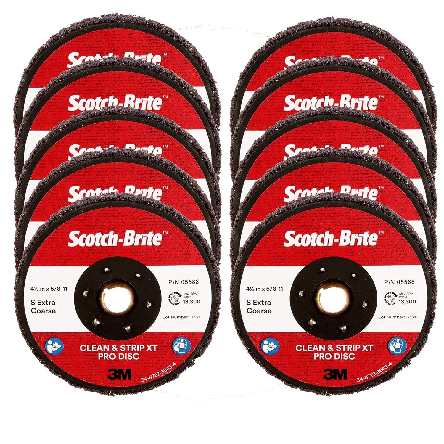 Cubitron II Scotch-Brite Clean and Strip XT Pro Disc, XO-DC, SiC Extra Coarse