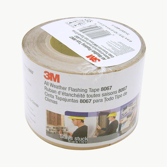 All Weather Flashing Tape 8067 Tan, 4 in x 75 ft, Slit Liner (2-2 Slit)