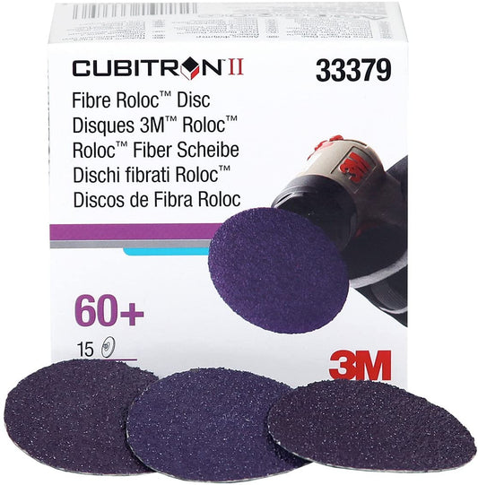 Cubitron II Roloc Fibre Disc 786C, 33379, 2 in 50 mm 60+, 15 discs per carton