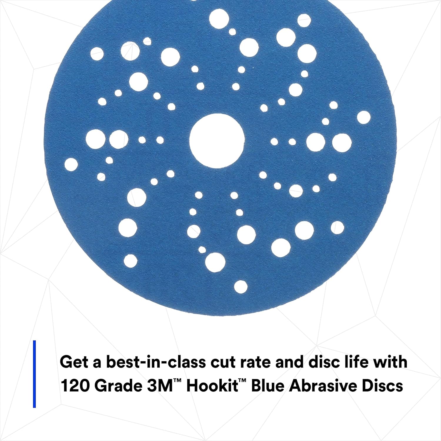 Hookit Blue Abrasive Disc Multihole 36159 (4PK)