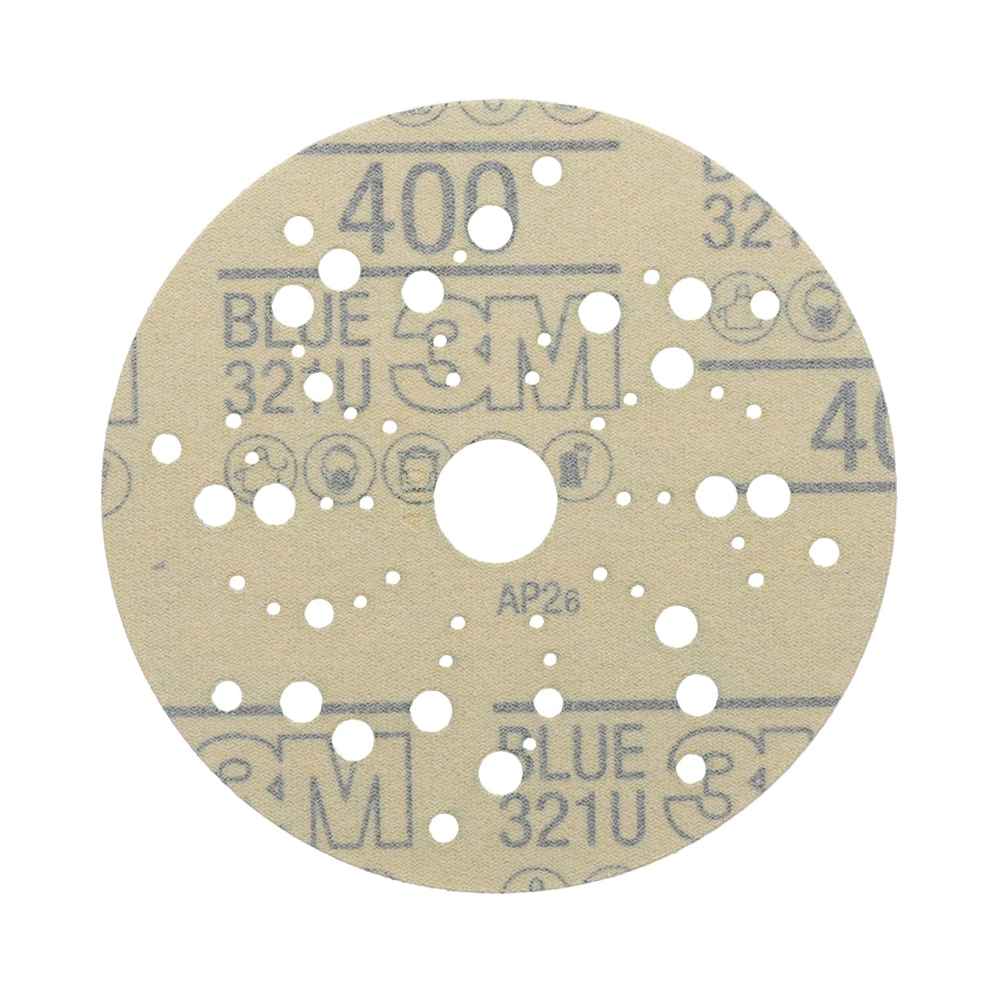 Hookit Blue Abrasive Ceramic Aluminum Oxide Hook & Loop Disc - 5 in  - 36166