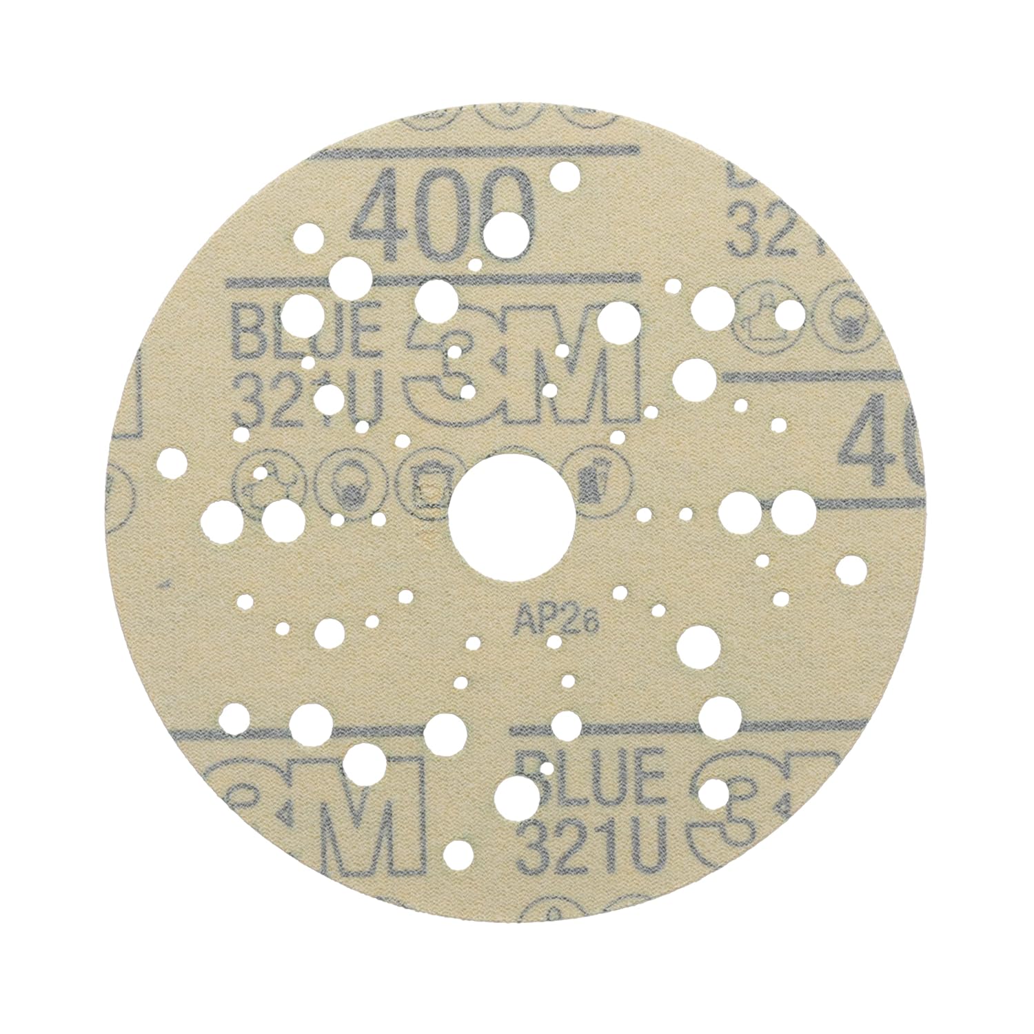 Hookit Blue Abrasive Ceramic Aluminum Oxide Hook & Loop Disc - 5 in  - 36166