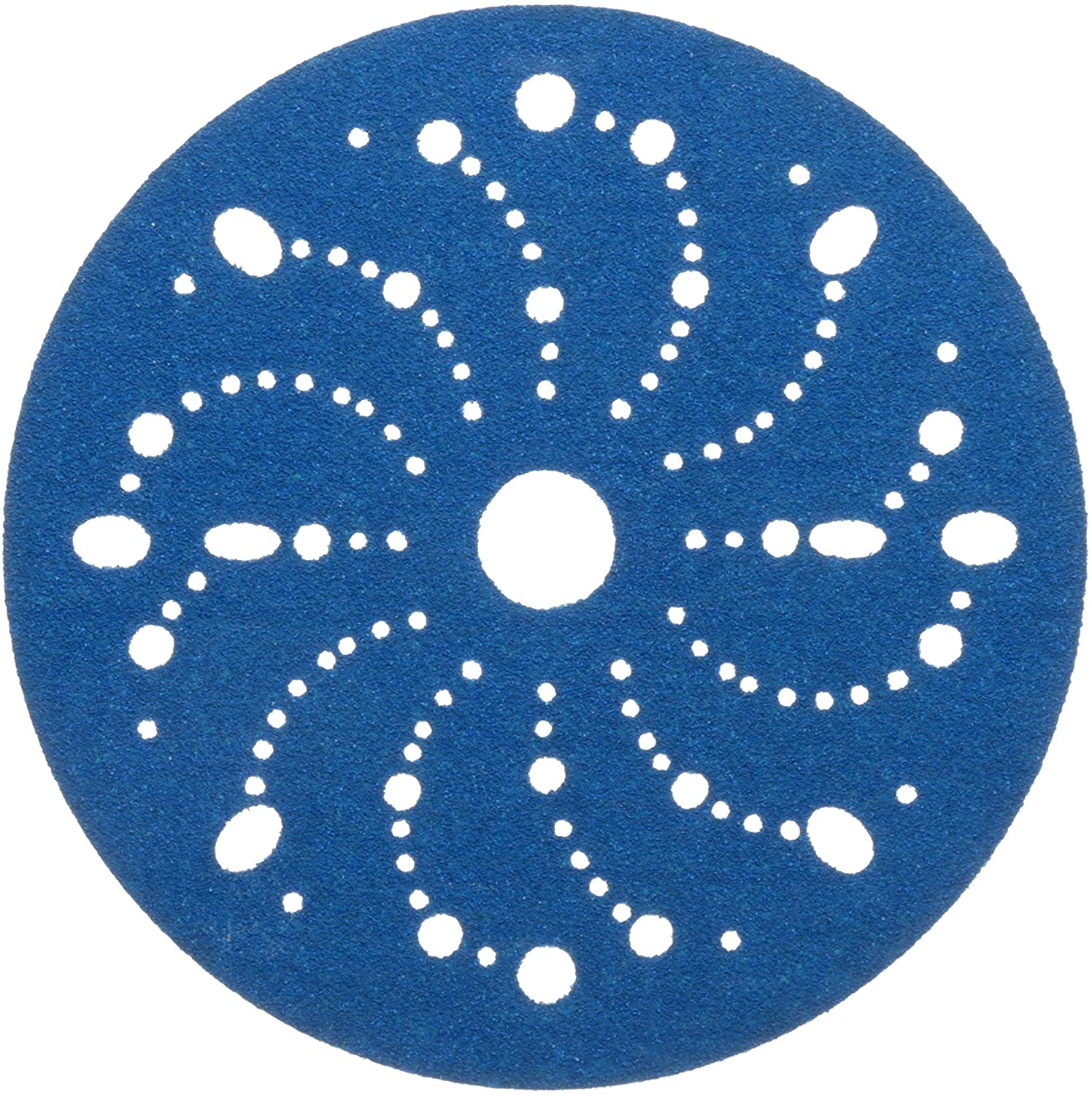 Hookit Blue Abrasive Disc Multi-hole, 36172, 6 in, 80 grade, 50 discs